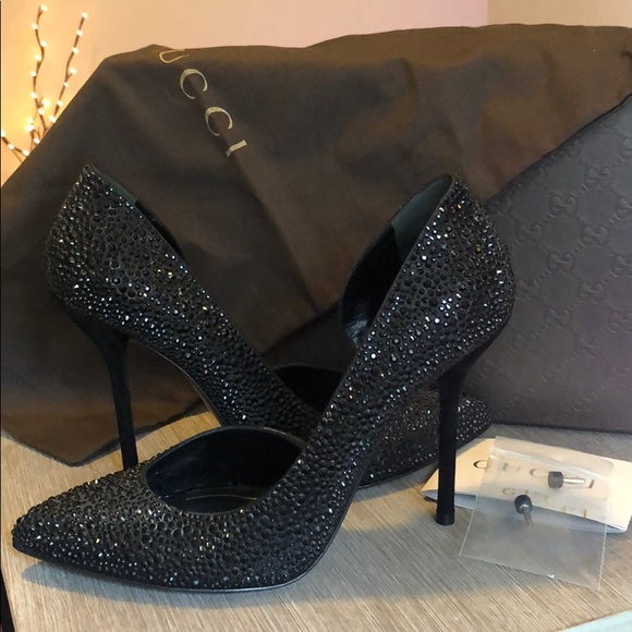 Gucci ‘Raso Seta’ crystal heels - Picture 7 of 7